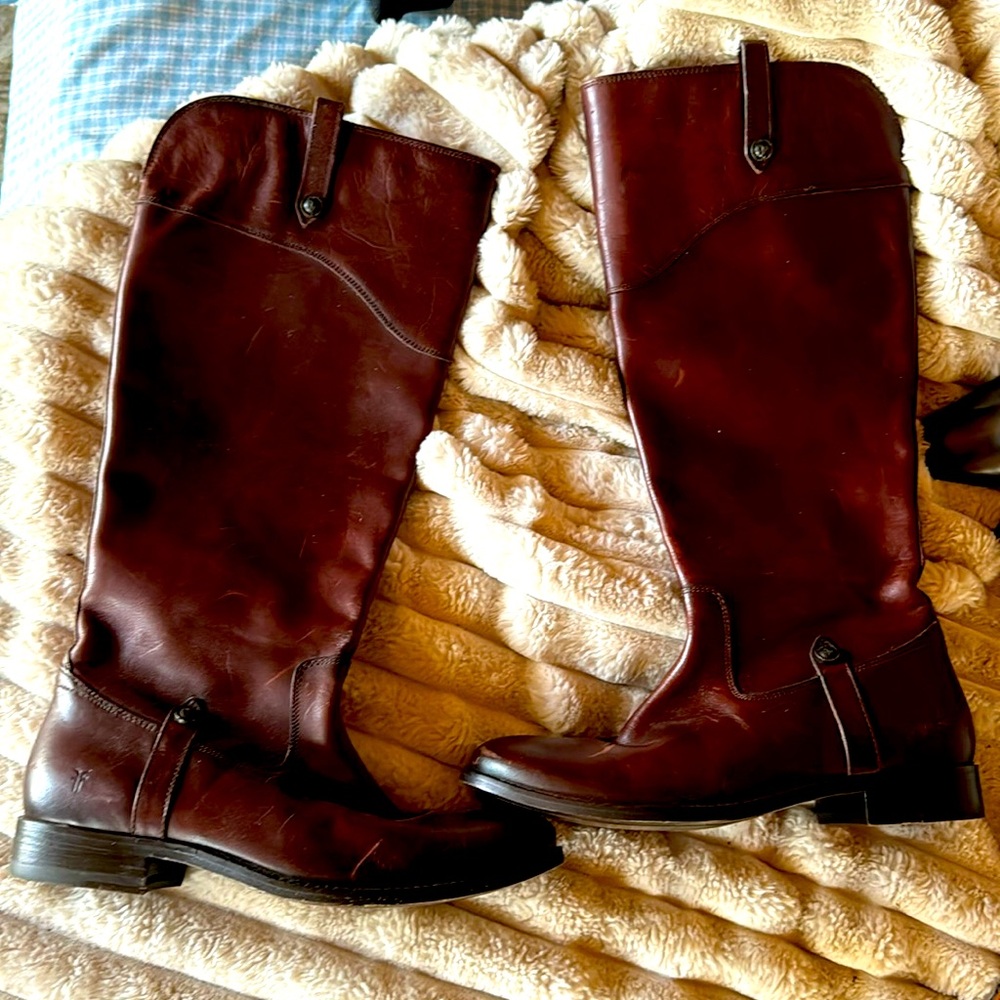 Frye Brown Melissa Boots